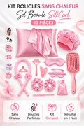 Kit Boucles Sans Chaleur – Set Beauté SilkCurl (13 pièces)